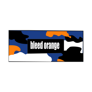 bleed orange army pattern T-Shirt