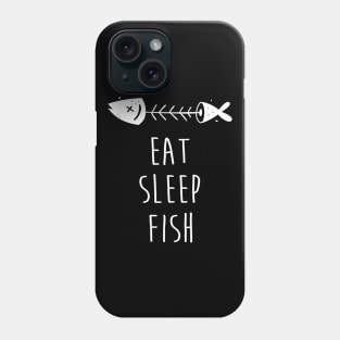 Eat Sleep Fish Funny Gift for Fisherman Ocean Fishing Lover Phone Case