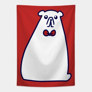 Bowtie Polar Bear Tapestry