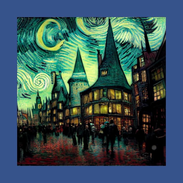 Starry Night in Diagon Alley by Grassroots Green