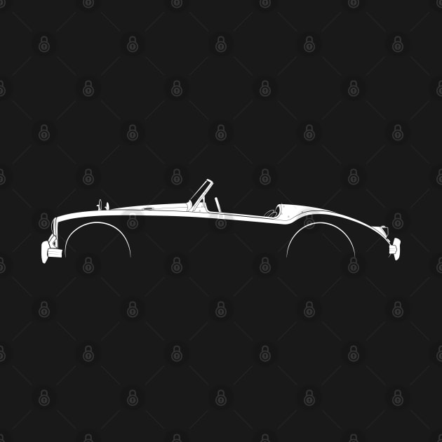 MGA 1500 Silhouette by Car-Silhouettes