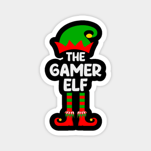 Gamer Elf Matching Family Group Christmas Party Pajama Magnet