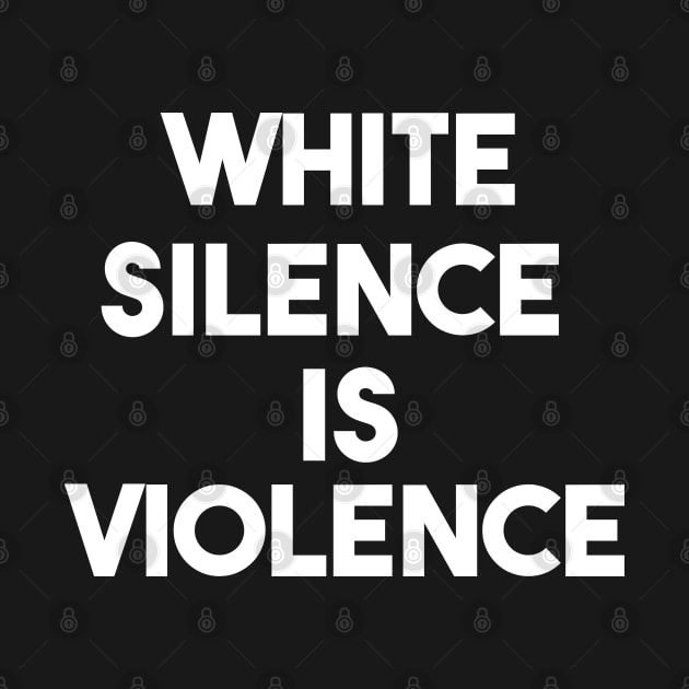 white silence is violence by foxart