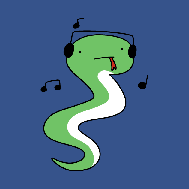 Dancing Headphones Snake by saradaboru