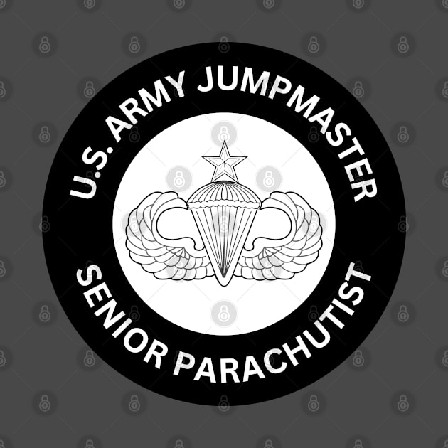 Senior Parachutist Jumpmaster - Small Emblem by Desert Owl Designs