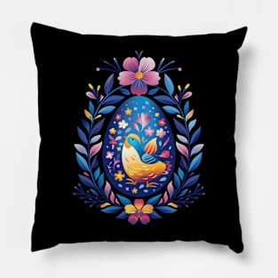 Happy Easter Day Chicken Design Pillow