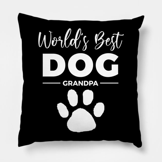 World's Best Dog Grandpa Pillow by paveldmit