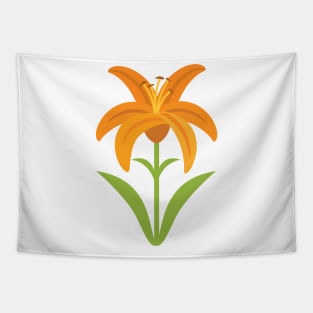 Cute Colorful Tiger Lily Tapestry