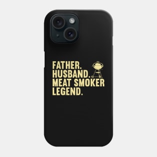 Cool Meat Smoking Art For Father Husband Bbq Meat Griller Phone Case