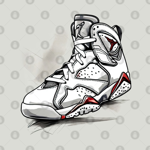 AJ 7 by Buff Geeks Art