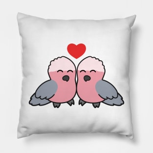 Cute Pink Gallah Love Pillow