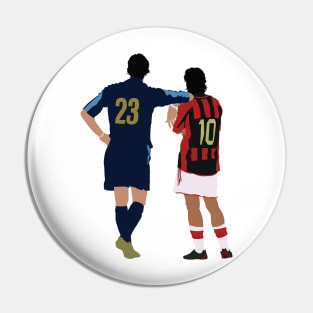 Iconic Milan Derby Rui Costa & Marco Materazzi Pin