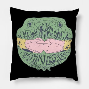 Snapping Turtles - Trippy Weird Turtle - Chelydridae Pillow