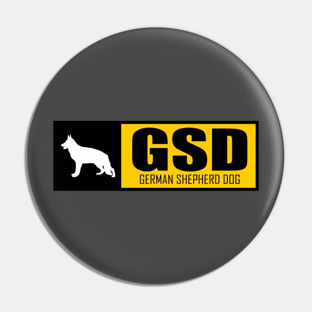 GSD German Shepherd Dog Pin by TCP