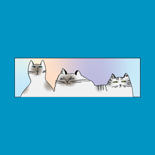 Trio of cats, illustration T-Shirt