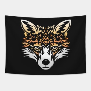 Tribal Tattoo Style Fox Tapestry