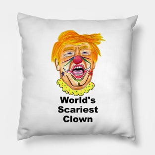 World's Scariest Clown Pillow