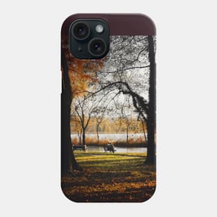 Autumn fallen leaves landscape, italian colors photography Phone Case