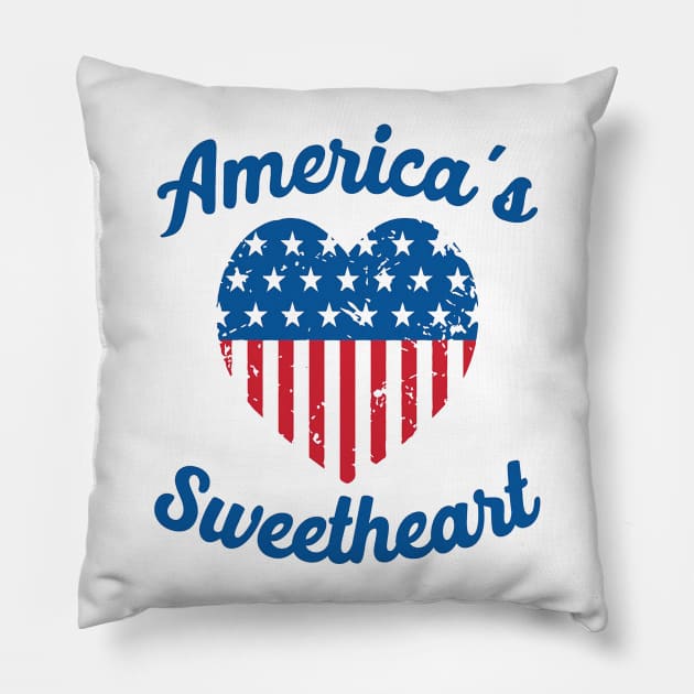 America's Sweetheart Pillow by DinoAdnan