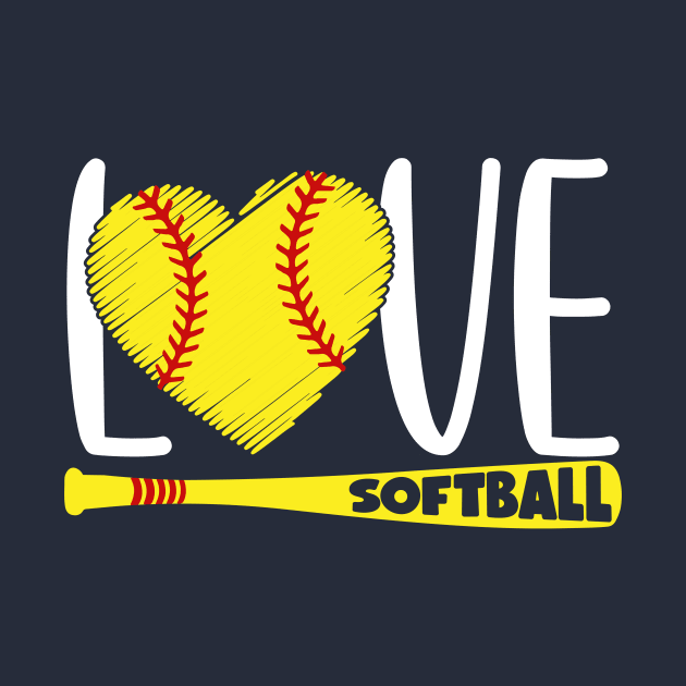 Softball Love by Proud Parent