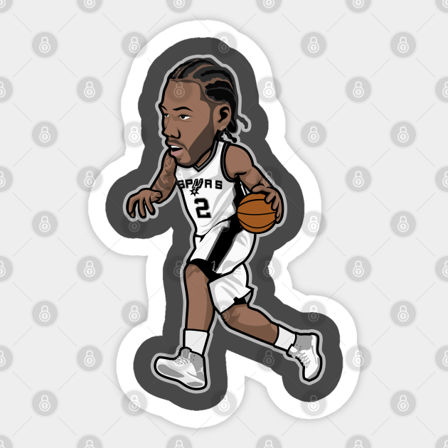 Kawhi Leonard Cartoon Fan Kawhi Leonard Aufkleber Teepublic De