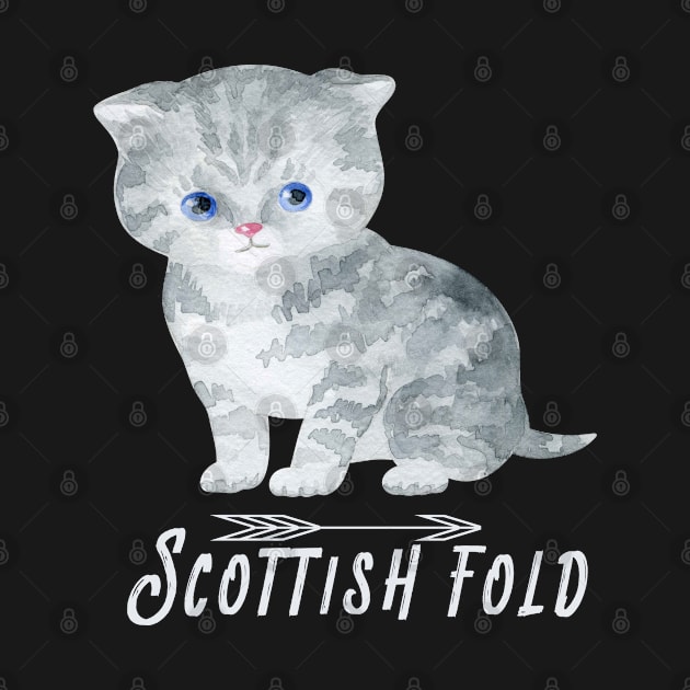 Scottish Fold Cat by artsytee