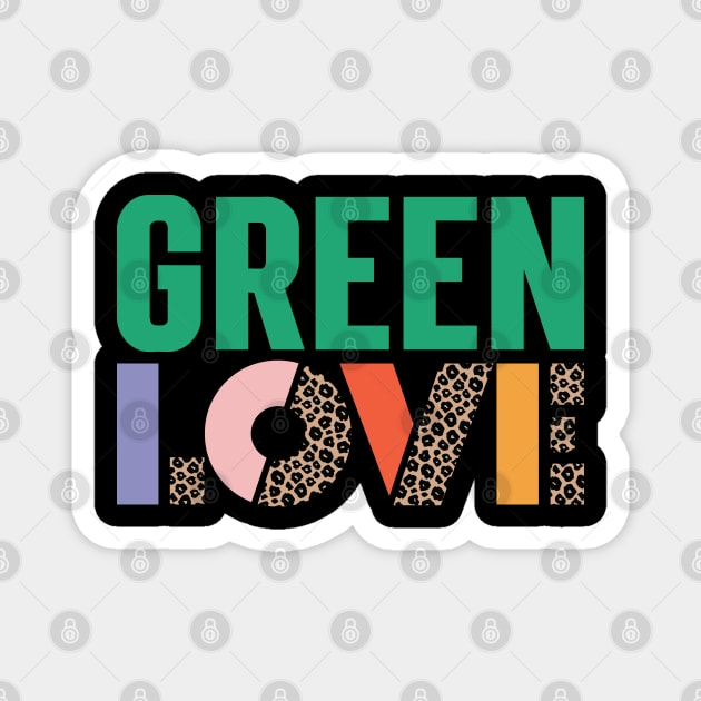 Green Love Magnet by Emma