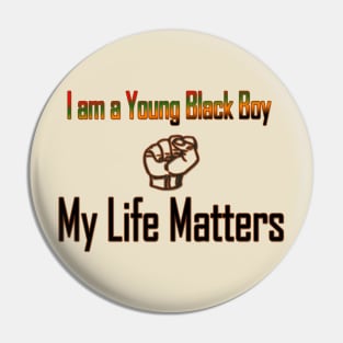 Young black boy live matters Pin