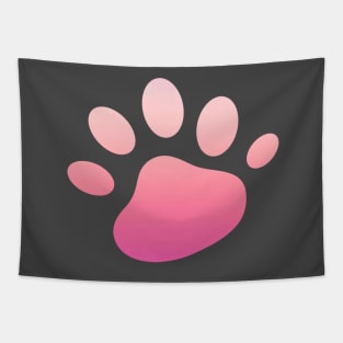 Pink Paw Tapestry