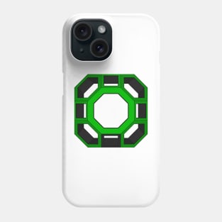 gmtrx seni lawal green skeletal truncated cuboctahedron Phone Case