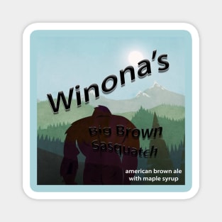 Winona's Big Brown Sasquatch Magnet