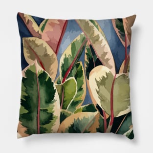 Modern Ficus Elastica Pillow