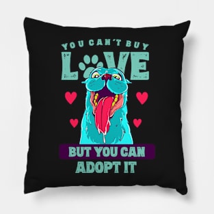 Dog Lover Animal Rescue Adopt Dogs Pillow