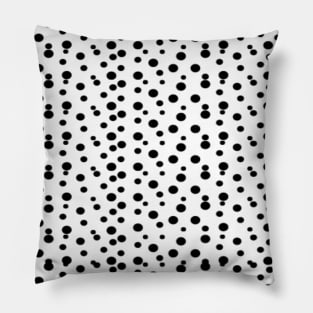 Basic White Polka Dot Pattern Pillow