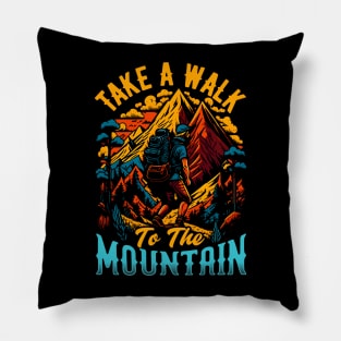 Take a walk to the mountain | Hiking Pillow