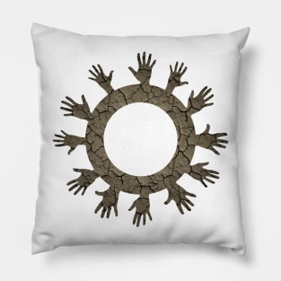 Hands in a circle Pillow