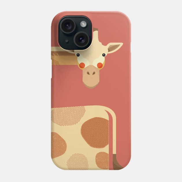 Giraffe, African Wildlife Phone Case by theprintedsparrow