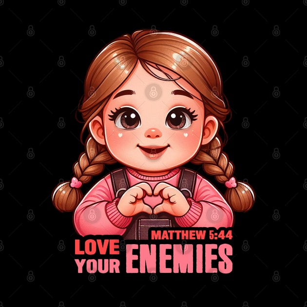 Matthew 5:44 Love Your Enemies by Plushism