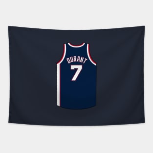 Kevin Durant Brooklyn Jersey Qiangy Tapestry