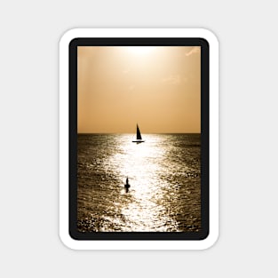 Sails in the Sunset Magnet