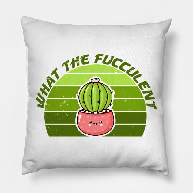 what the fucculent Pillow by teesvira