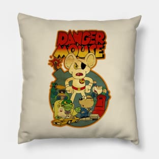 Vintage Danger Mouse Pillow