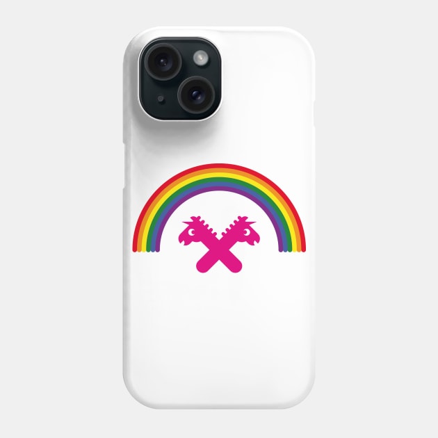 Unicorns Under The Rainbow Phone Case by MrFaulbaum