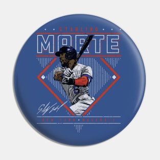 Starling Marte New York M Diamond Name Pin