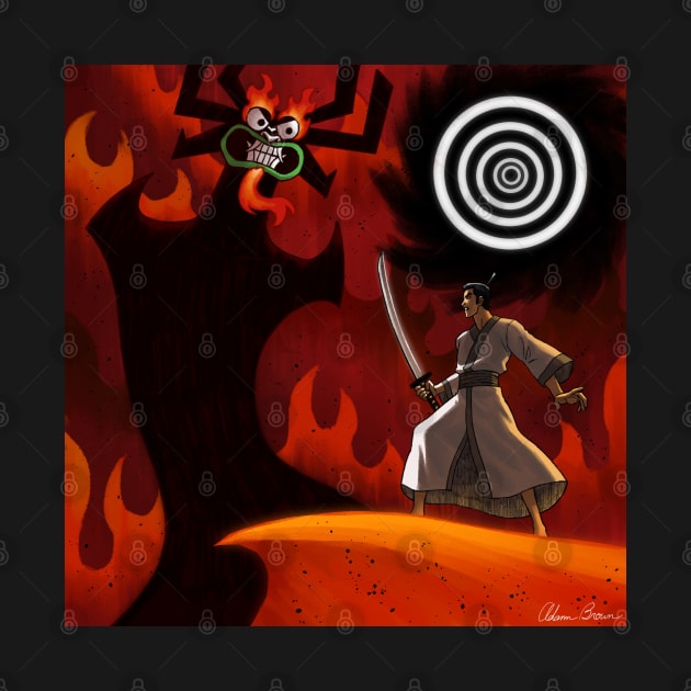 Samurai Jack vs Aku by Animator Afro