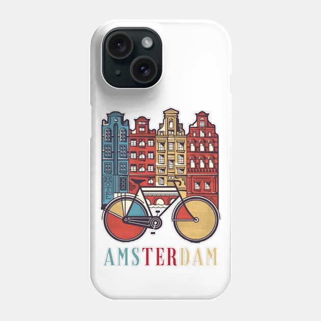 Amsterdam Phone Case by Honu Art Studio