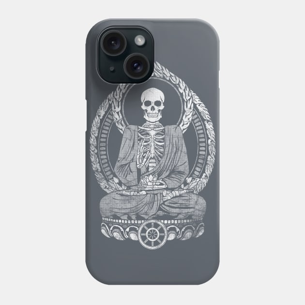 Starving Buddha Grunge - White Halftone Phone Case by GAz