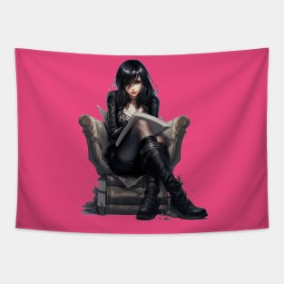 Goth Girl Tapestry