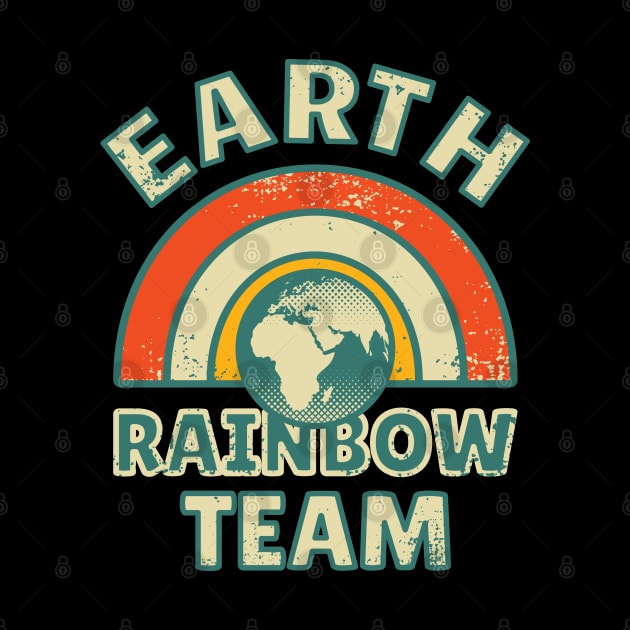 Earth Rainbow Team | Retro Colors by dkdesigns27