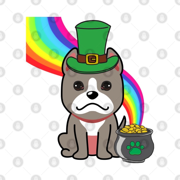 Cute grey dog is a leprechaun by Pet Station